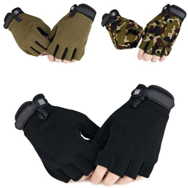 Non-slip Half Finger Gloves gloves BushLine   