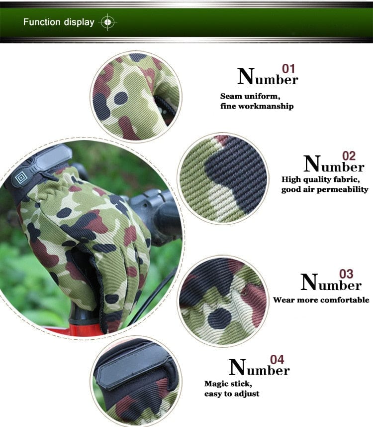 Non-slip Half Finger Gloves gloves BushLine   