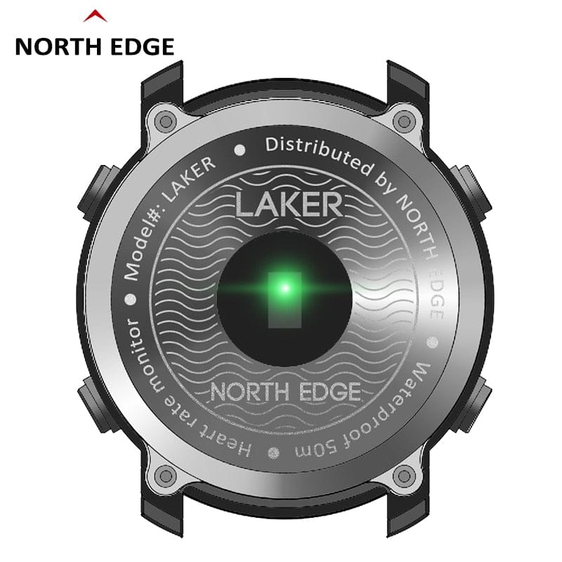 NORTH EDGE Watch Waterproof 50m Android IOS Watchs BushLine   