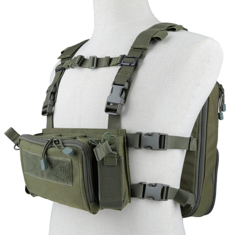 MOLLE Chest Rig Vest Flatpack Tactical Backpack 2023 BackPacks BushLine OD  