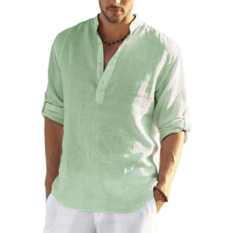 Men's Casual Cool Cotton Bali Shirt Outdoor Shirts & Tops BushLine Green US S 50-60 KG 