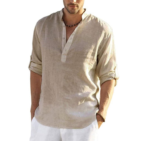 Men's Casual Cool Cotton Bali Shirt Outdoor Shirts & Tops BushLine Khaki US S 50-60 KG 