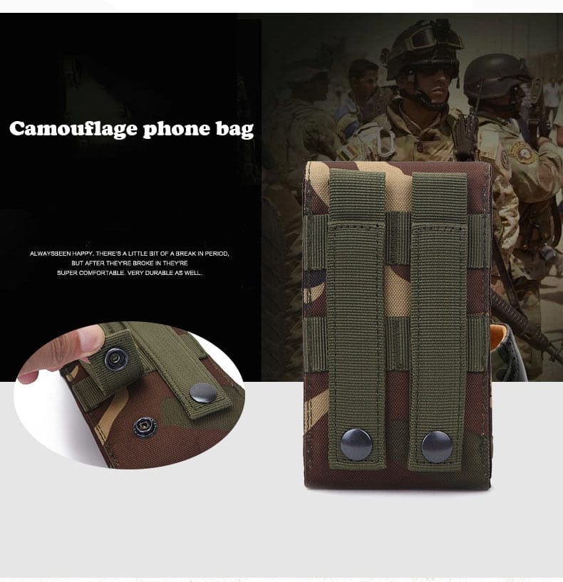 Universal Rugged Wear Phone Holster Molle phone stuff BushLine   