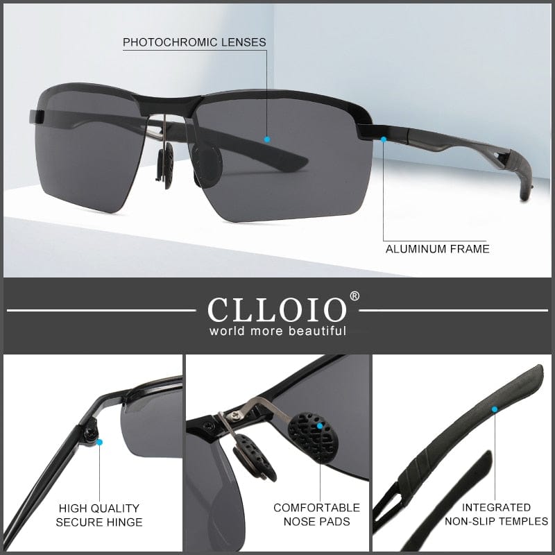 Photochromic Polarized Sunglass's Optics BushLine   