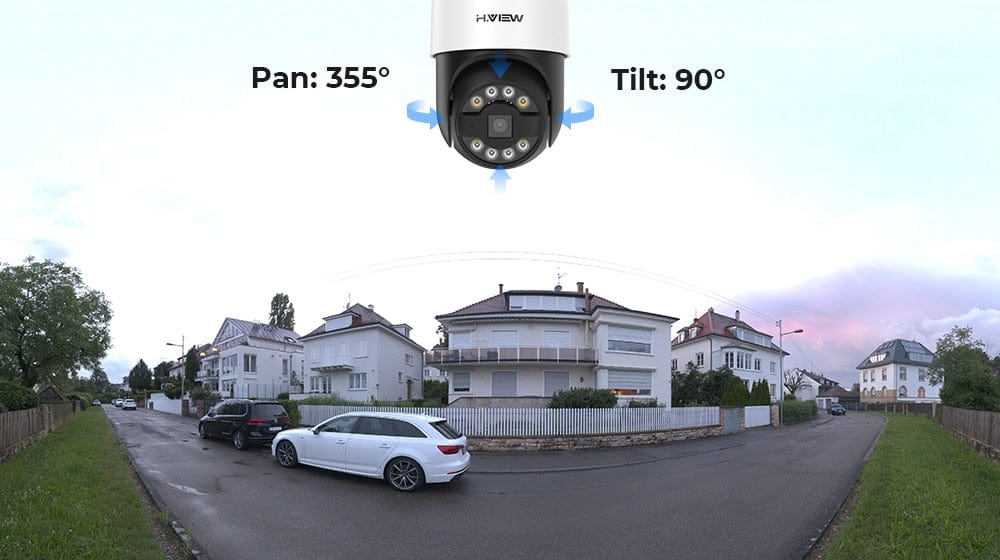 H.View AI Human Detect Security Night Vision Security Cameras BushLine   