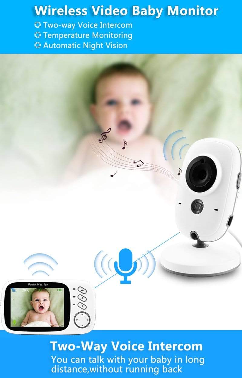 Wireless Video Color Baby Monitor Security Cameras BushLine   