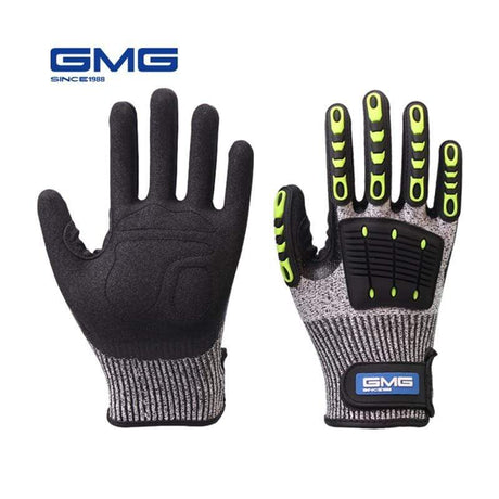 EN388-certified Anti Impact & Anti Cut Gloves Hi-Vis & Safety BushLine   
