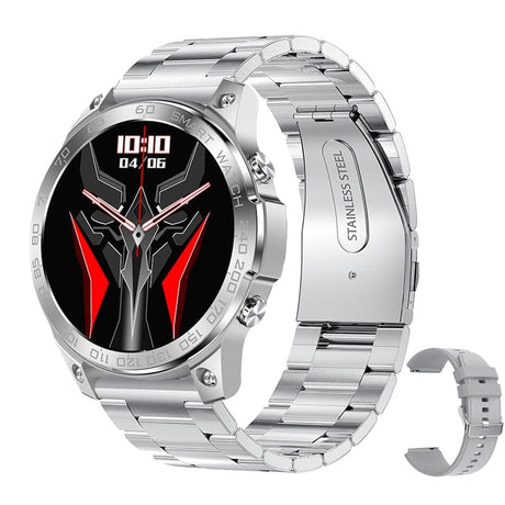 Bluetooth Smart Tracker Smartwatch Watchs BushLine Silver steel  