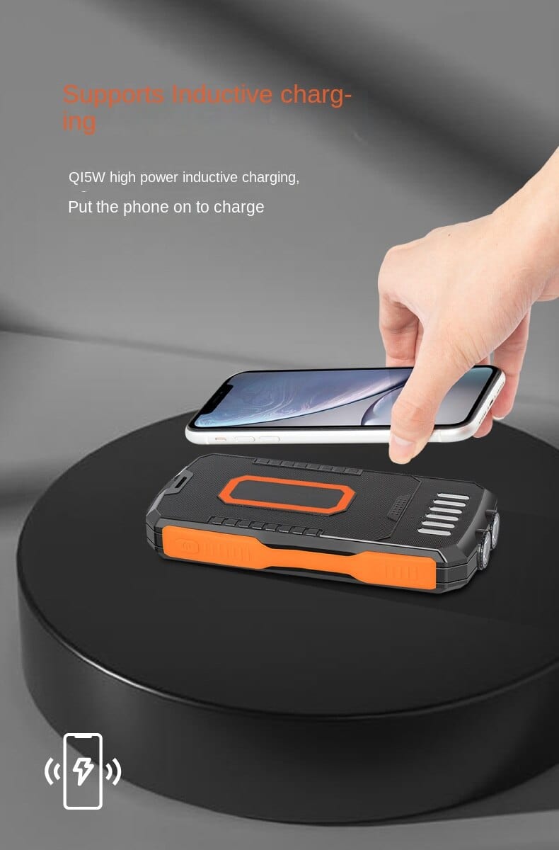 Solar Power Bank 30000mAh Wireless Charging solar power BushLine   