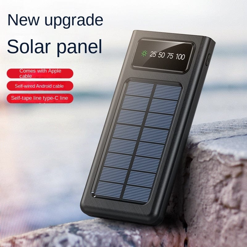 Solar Powerbank 30000mAh USB On-Board Cables solar power BushLine   