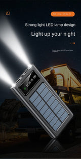 Solar Powerbank 30000mAh USB On-Board Cables solar power BushLine   