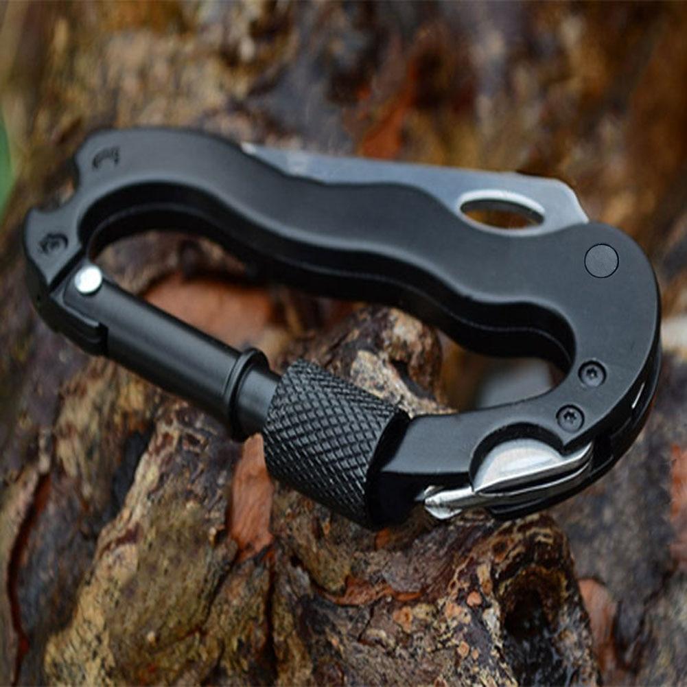 Multi-function Tool Climbing Carabiner Security Hook 2023 survival BushLine   