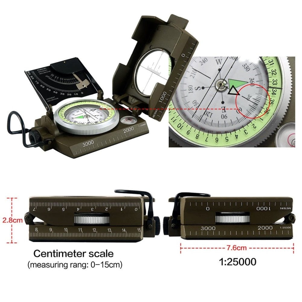 Outdoor Survival Compass Navigation Equipment survival BushLine   