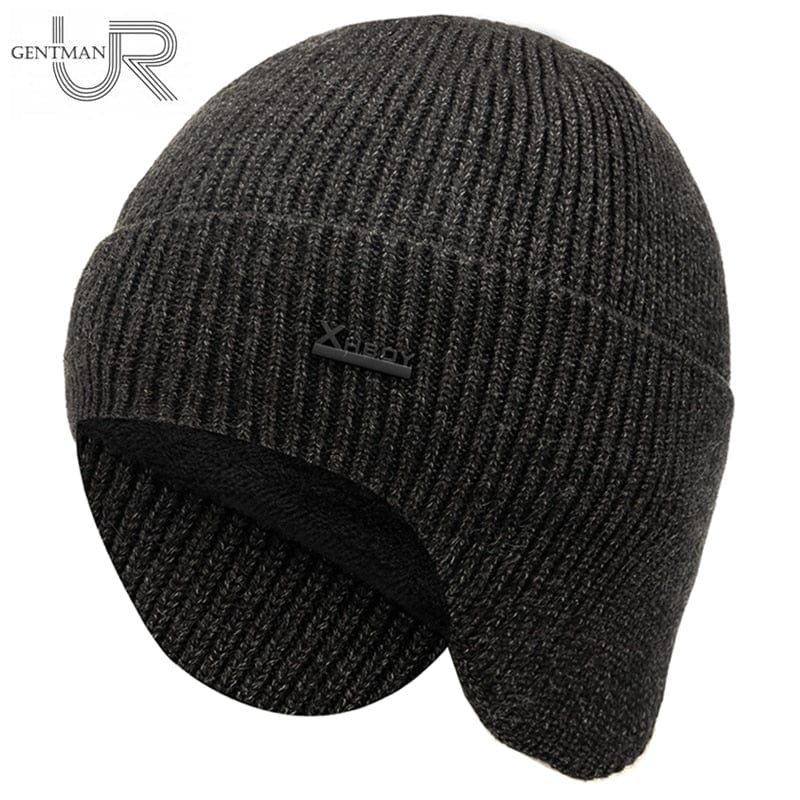 Warm up Wool Beanie with Earflaps Thermal & Wool Beanies BushLine   