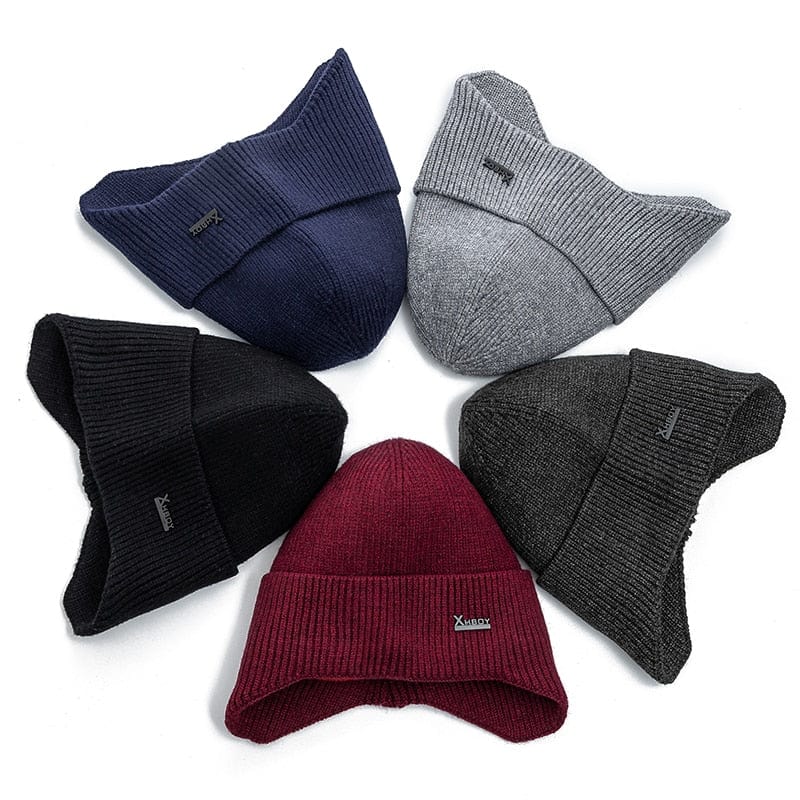 Warm up Wool Beanie with Earflaps Thermal & Wool Beanies BushLine   