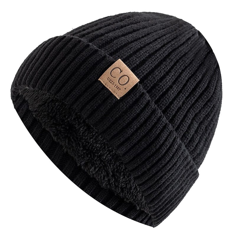 New Unisex Two-Tone Winter Beanie 2023 Thermal & Wool Beanies BushLine Black 55cm-58cm 