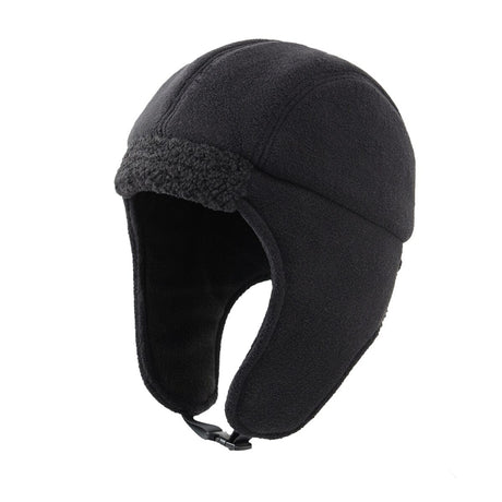 Trapper Beanie Windproof with Ear Flaps Thermal & Wool Beanies BushLine Black 57-59cm 