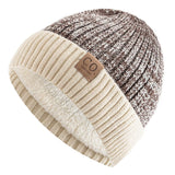 New Unisex Two-Tone Winter Beanie 2023 Thermal & Wool Beanies BushLine Coffee 55cm-58cm 