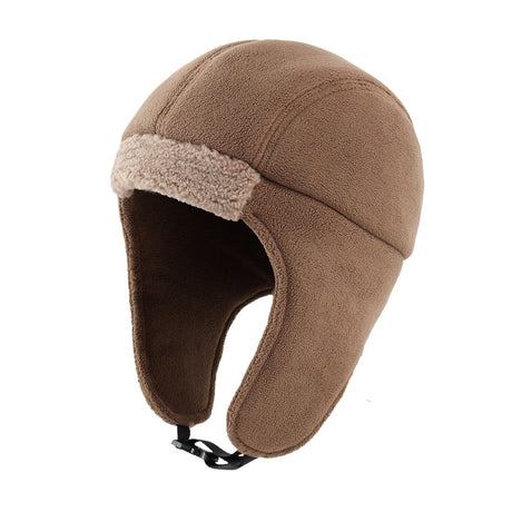 Trapper Beanie Windproof with Ear Flaps Thermal & Wool Beanies BushLine Dark Khaki 57-59cm 