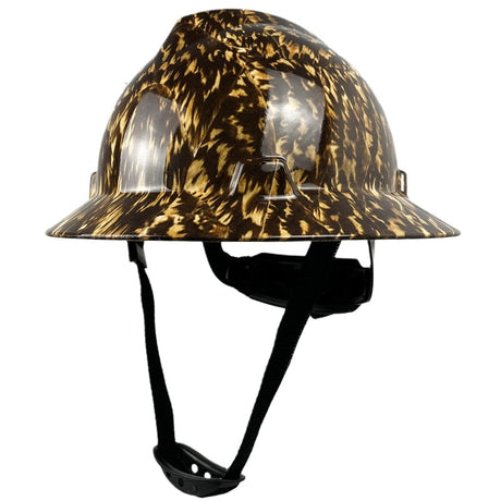 CE Full Brim Safety  Hard Hat Hi-Vis & Safety BushLine TIGER  
