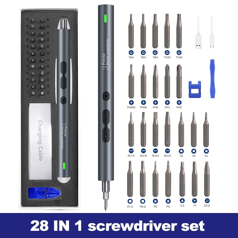 Electric Screwdriver 62/28/120pcs IN 1 Screwdriver Set tools BushLine   