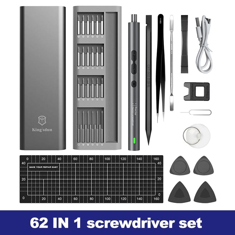 Electric Screwdriver 62/28/120pcs IN 1 Screwdriver Set tools BushLine   