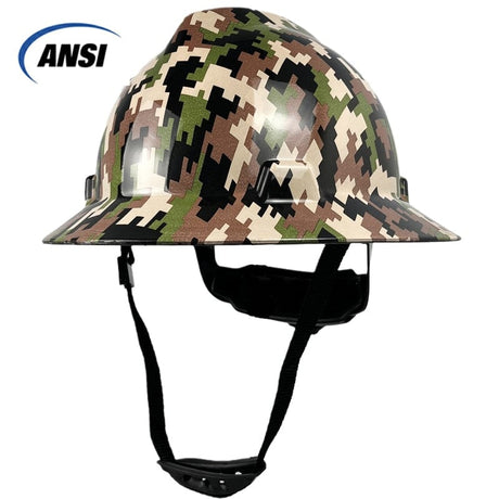 USA Fashion CE Full Brim Hard Hat 2023 Hi-Vis & Safety BushLine   