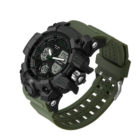 6030 Sports Military Quartz Watch Watchs BushLine Armygreen  