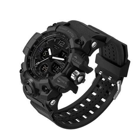 6030 Sports Military Quartz Watch Watchs BushLine Black Black  