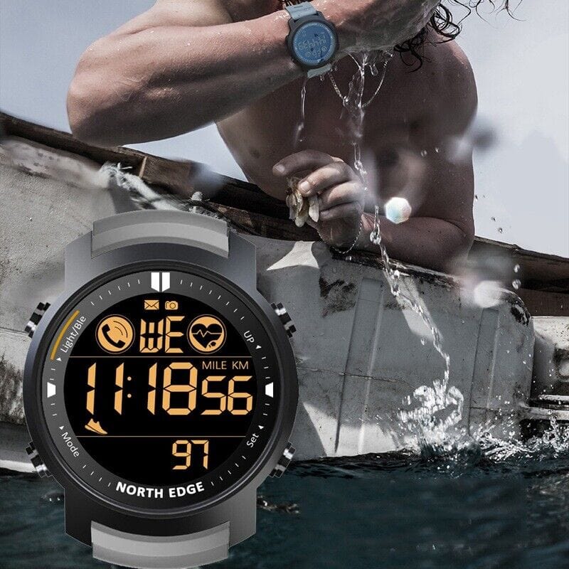 NORTH EDGE Watch Waterproof 50m Android IOS Watchs BushLine   