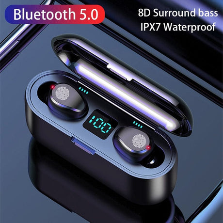 TWS F9 Wireless 5.1 Bluetooth Sports Headset Earbud 2023 wifi & wireless BushLine   