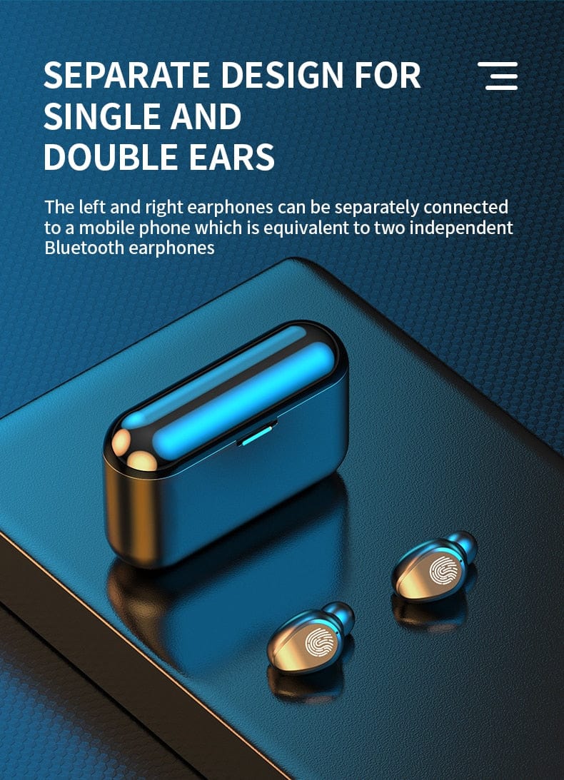 F9 Wireless 5.1 Bluetooth Sports Headset Earbud wifi & wireless BushLine   