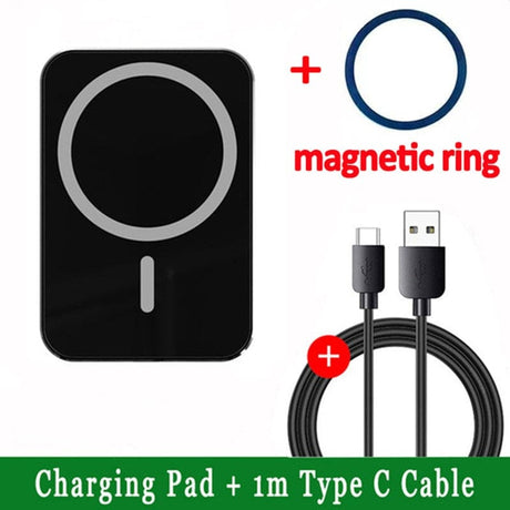 Car Phone Holder Wireless Charger Magnetic wifi & wireless BushLine with type c cable 1  