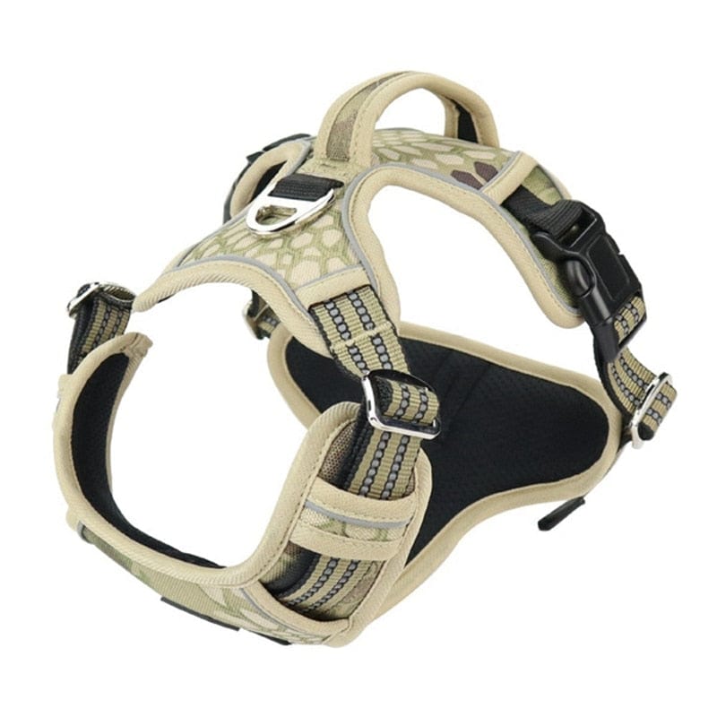 Dog Harness Adjustable Large & Medium Dog Stuff BushLine Yellow S